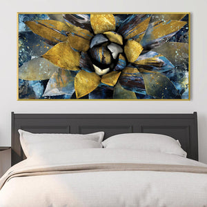 Unfolded Flower Canvas Art Clock Canvas
