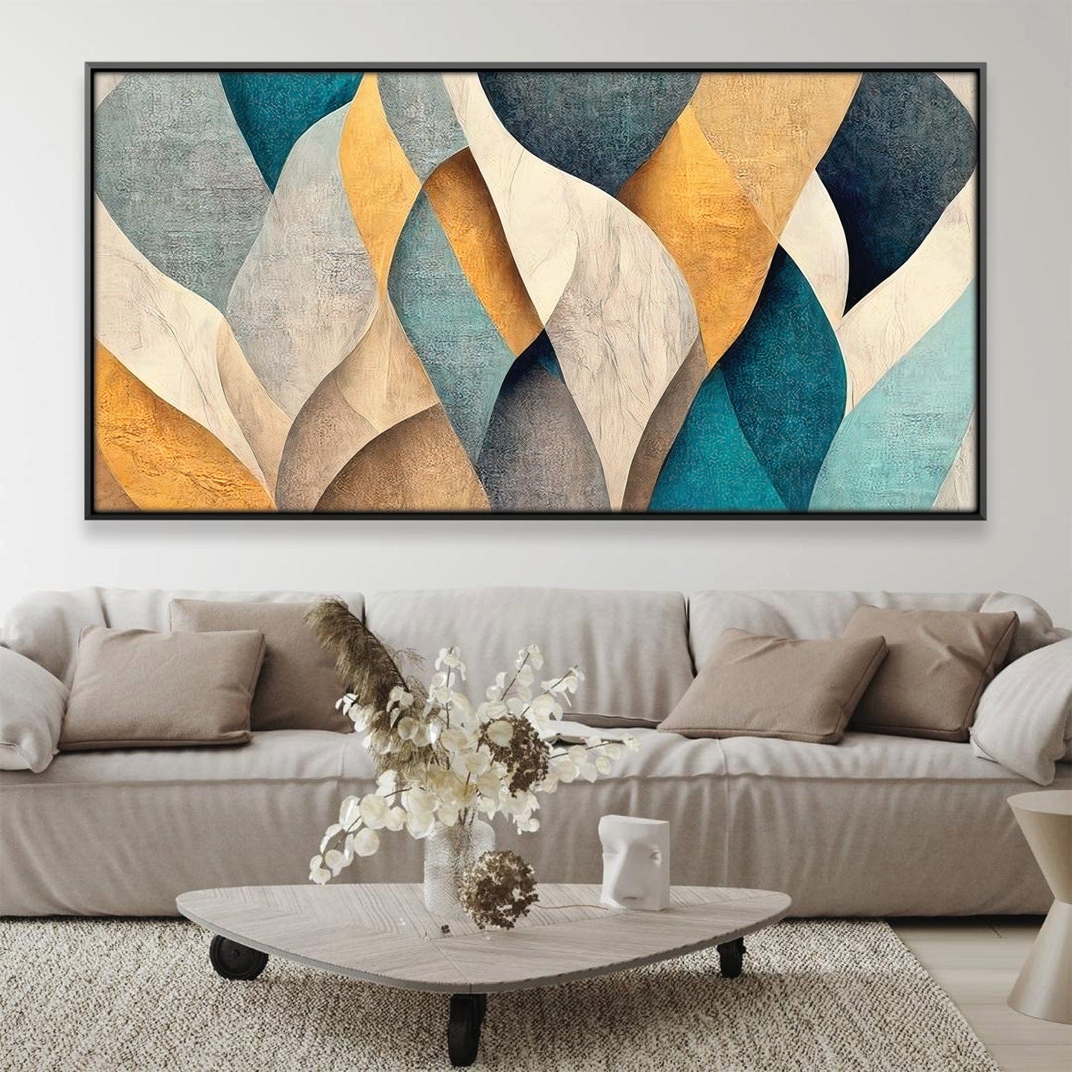 Unfolding Illusion Canvas Art Clock Canvas