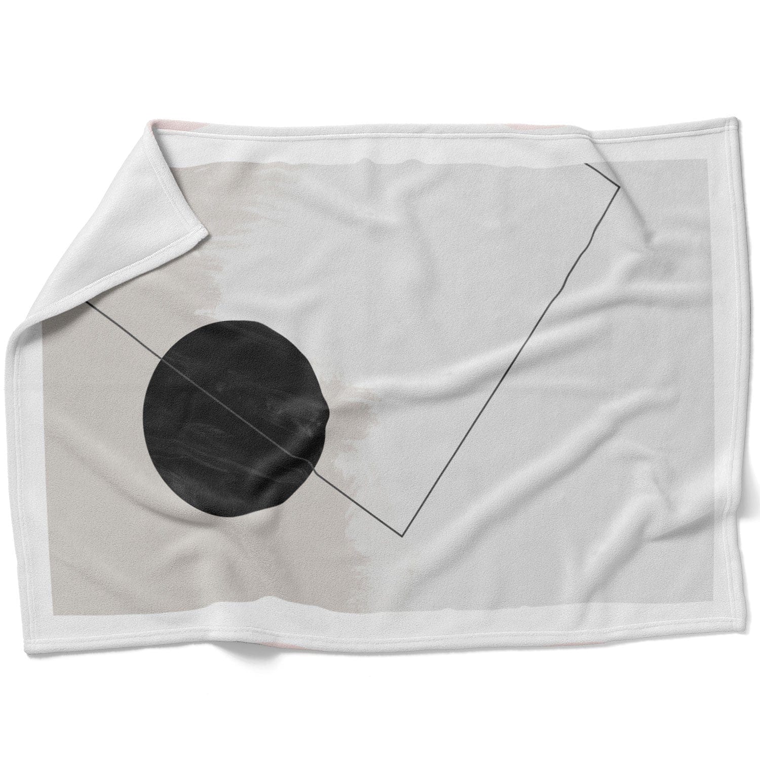 Unique Shapes A Blanket Blanket 75 x 100cm Clock Canvas