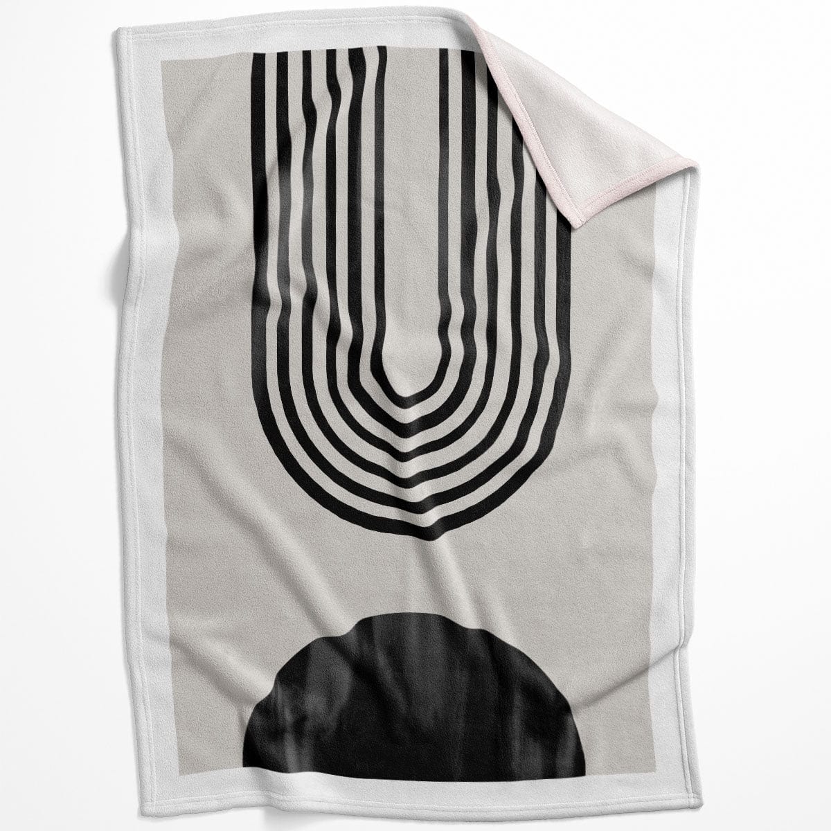 Unique Shapes B Blanket Blanket 75 x 100cm Clock Canvas