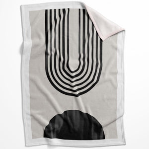 Unique Shapes B Blanket Blanket 75 x 100cm Clock Canvas