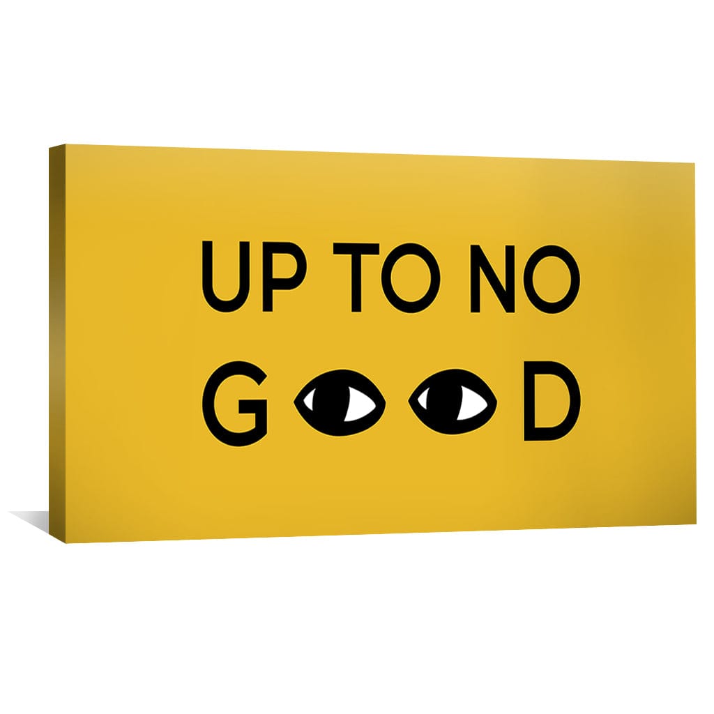 Up To No Good Canvas Art Clock Canvas