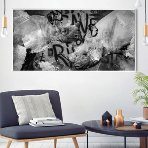 Urban Rhinos Canvas Art Clock Canvas