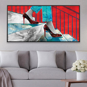 Urban Stiletto March Canvas Art Clock Canvas