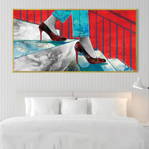 Urban Stiletto March Canvas Art Clock Canvas