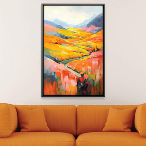 Valley of Fire and Bloom Canvas Art 12 x 18in / Canvas Clock Canvas