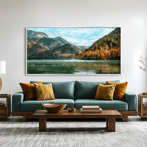 Valley to the Lake Canvas Art Clock Canvas