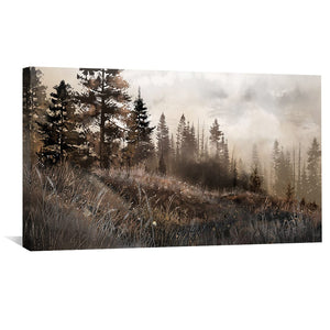 Veil of the Wilderness Canvas Art Clock Canvas