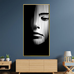 Veiled Gaze Canvas Art Clock Canvas