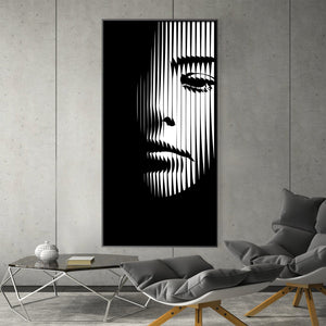 Veiled Gaze Canvas Art Clock Canvas