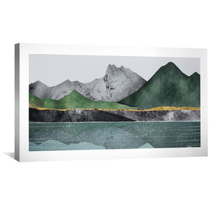 Verdant Cliffs Canvas Art Clock Canvas