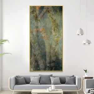 Verdant Mist Canvas Art Clock Canvas