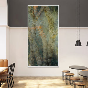 Verdant Mist Canvas Art Clock Canvas