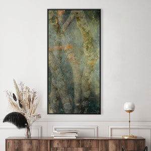 Verdant Mist Canvas Art Clock Canvas