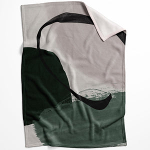 Verde Montage Blanket Blanket 75 x 100cm Clock Canvas