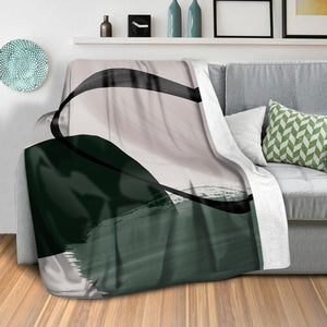Verde Montage Blanket Blanket Clock Canvas