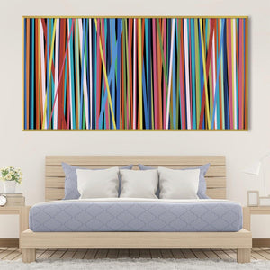 Vertical Illusion Canvas Art Clock Canvas