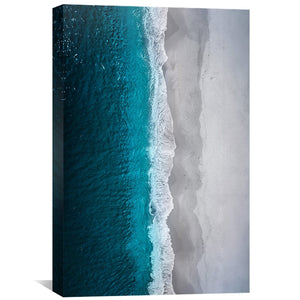 Vertical Shores Canvas Art Clock Canvas