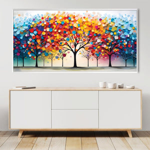 Vibes of the Forest Canvas Art Clock Canvas