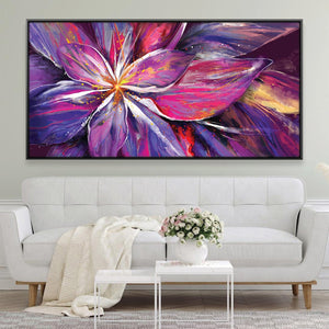 Vibrance Unfolded Canvas Art Clock Canvas