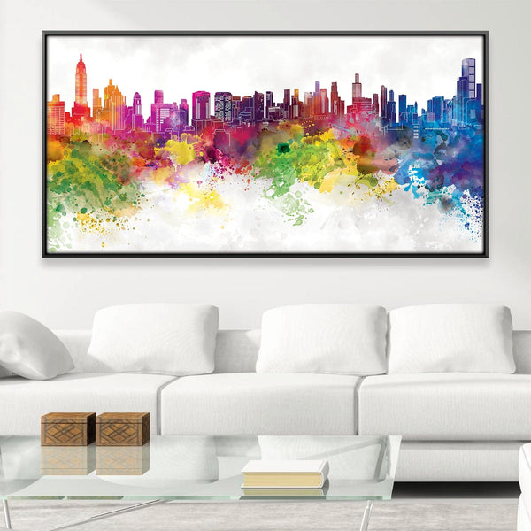 Vibrant Watercolor Canvas – ClockCanvas