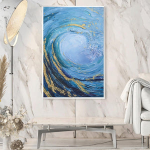 Viewthrough Abstract Canvas Art Clock Canvas