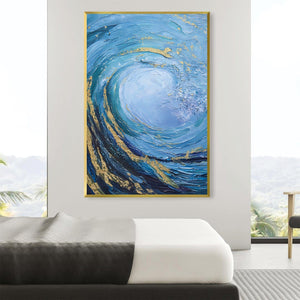 Viewthrough Abstract Canvas Art Clock Canvas