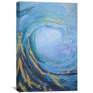 Viewthrough Abstract Canvas Art Clock Canvas