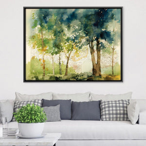 Walk in the Forest Canvas Art Clock Canvas