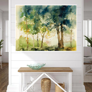 Walk in the Forest Canvas Art Clock Canvas