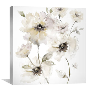 Wall Flowers Canvas Art Clock Canvas