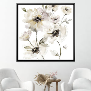 Wall Flowers Canvas Art Clock Canvas