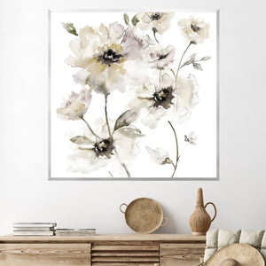 Wall Flowers Canvas Art Clock Canvas