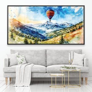 Wander in the Sky Canvas Art 20 x 10in / Canvas Clock Canvas