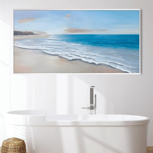 Washed Up Serenity Canvas Art Clock Canvas