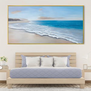 Washed Up Serenity Canvas Art Clock Canvas