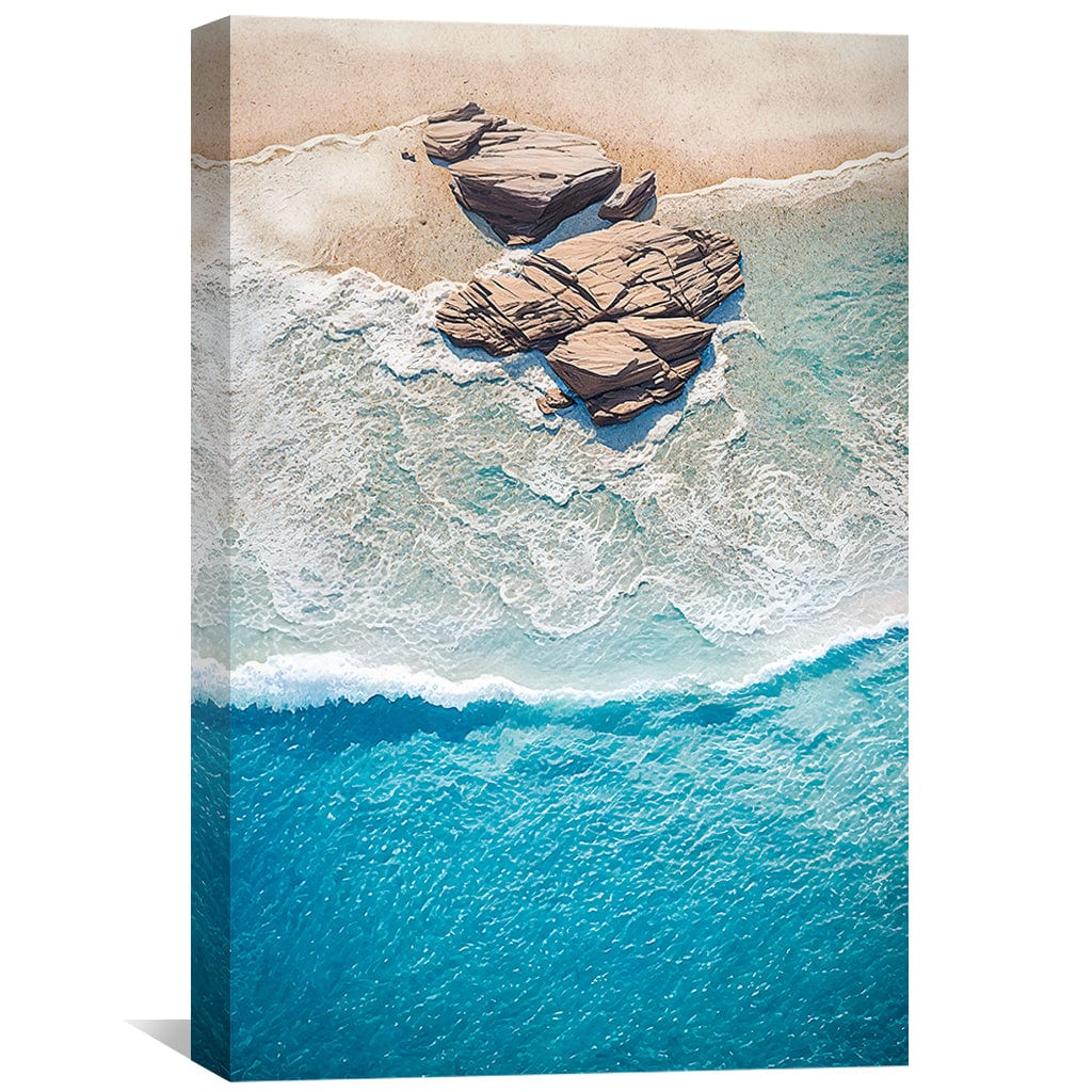 Washed Up Shores Canvas Art Clock Canvas