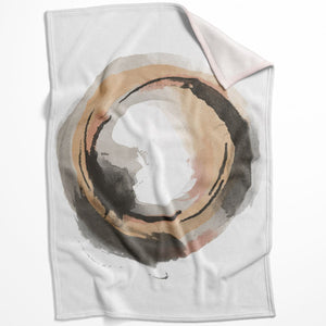 Watercolor Circle Blanket Blanket 75 x 100cm Clock Canvas