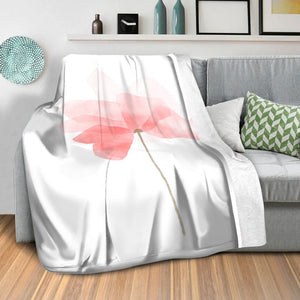 Watercolor Flowers B Blanket Blanket Clock Canvas