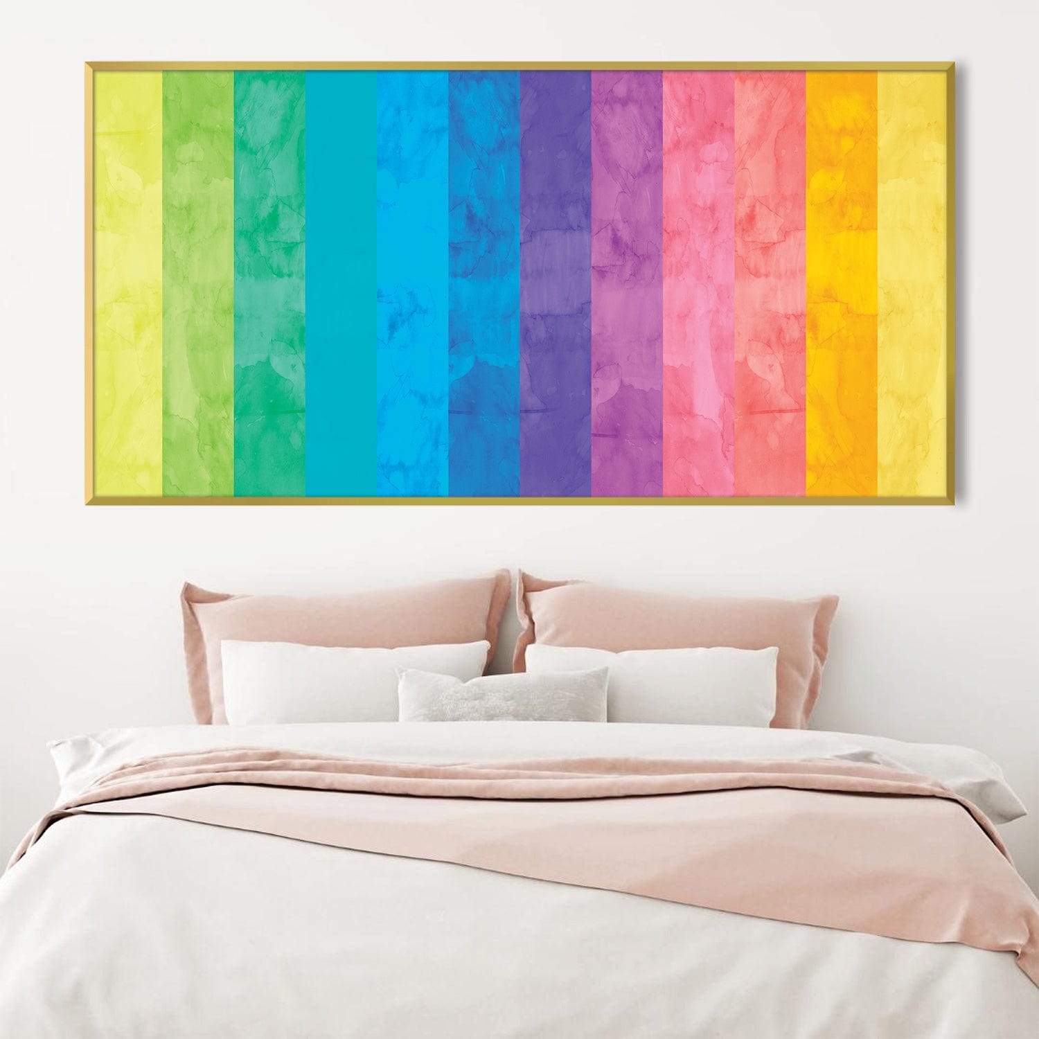 Watercolor Landscape 10 Canvas Art Clock Canvas
