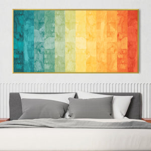 Watercolor Landscape 5 Canvas Art Clock Canvas