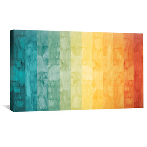 Watercolor Landscape 5 Canvas Art Clock Canvas