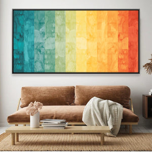 Watercolor Landscape 5 Canvas Art Clock Canvas