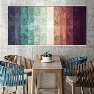 Watercolor Landscape 6 Canvas Art Clock Canvas