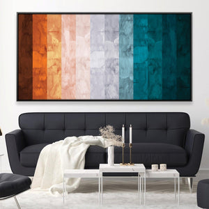 Watercolor Landscape 7 Canvas Art Clock Canvas