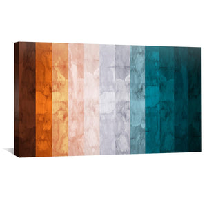 Watercolor Landscape 7 Canvas Art Clock Canvas