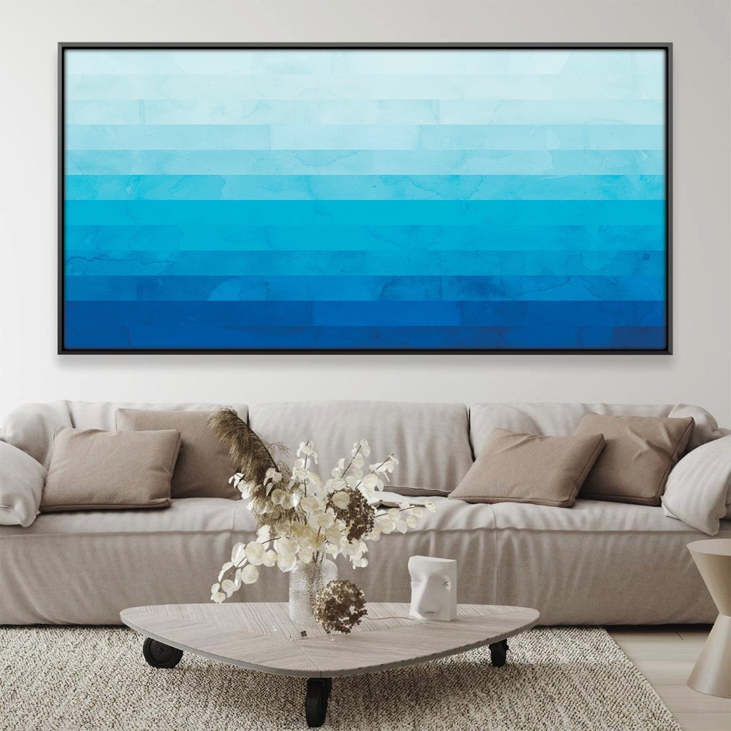 Watercolor Landscape 8 Canvas Art Clock Canvas