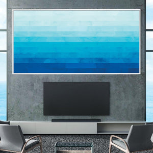 Watercolor Landscape 8 Canvas Art Clock Canvas