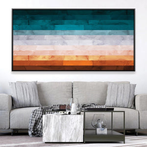 Watercolor Landscape 9 Canvas Art Clock Canvas