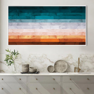Watercolor Landscape 9 Canvas Art Clock Canvas